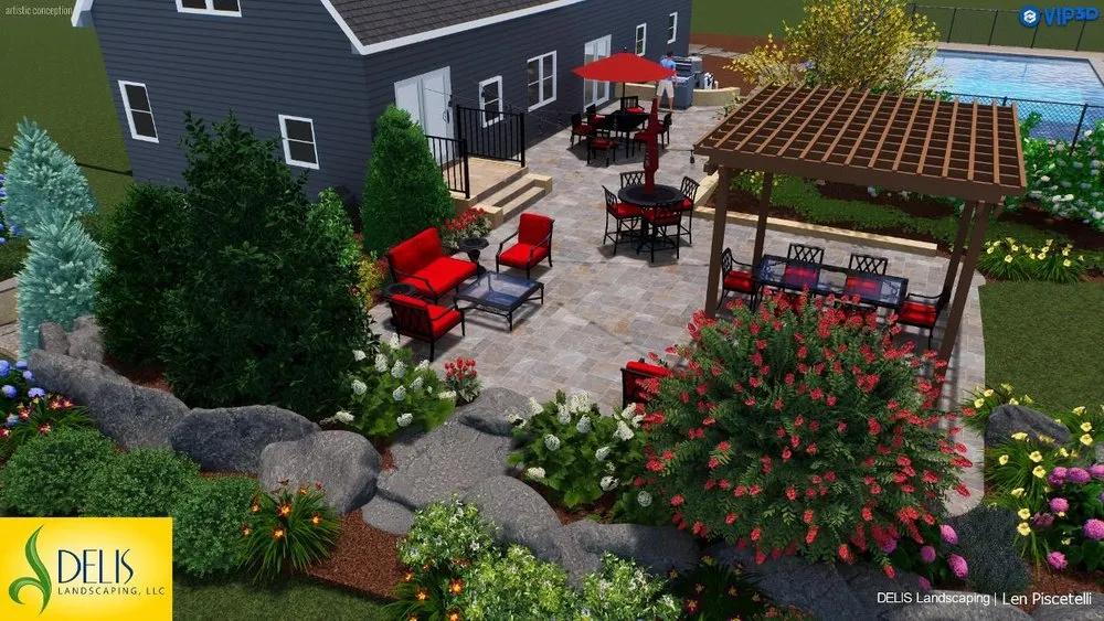 Affordable residential landscaping in Pennington, NJ by DELIS Landscaping