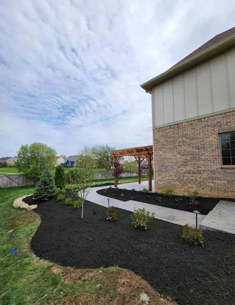 Custom residential landscaping in Noblesville, IN by Delong Landscaping