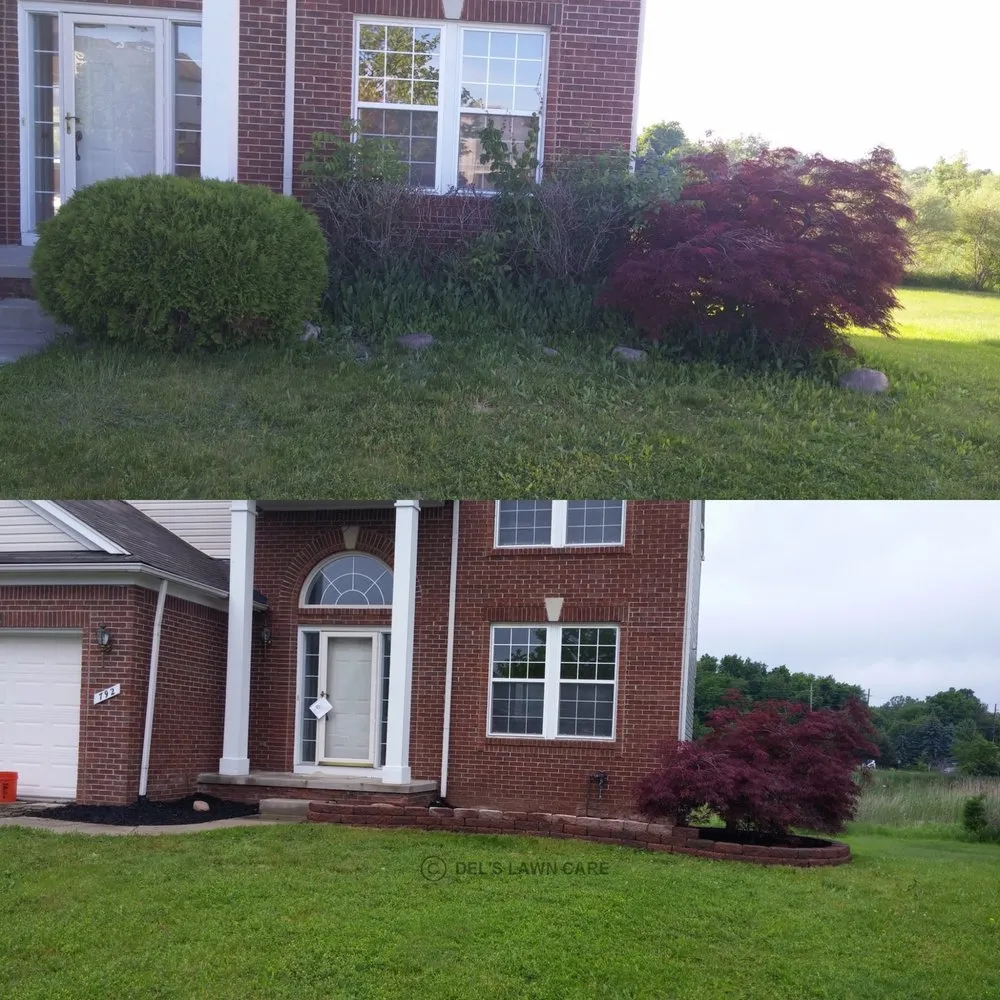 Affordable garden landscaping in Oxford, MI by Del's Lawn care