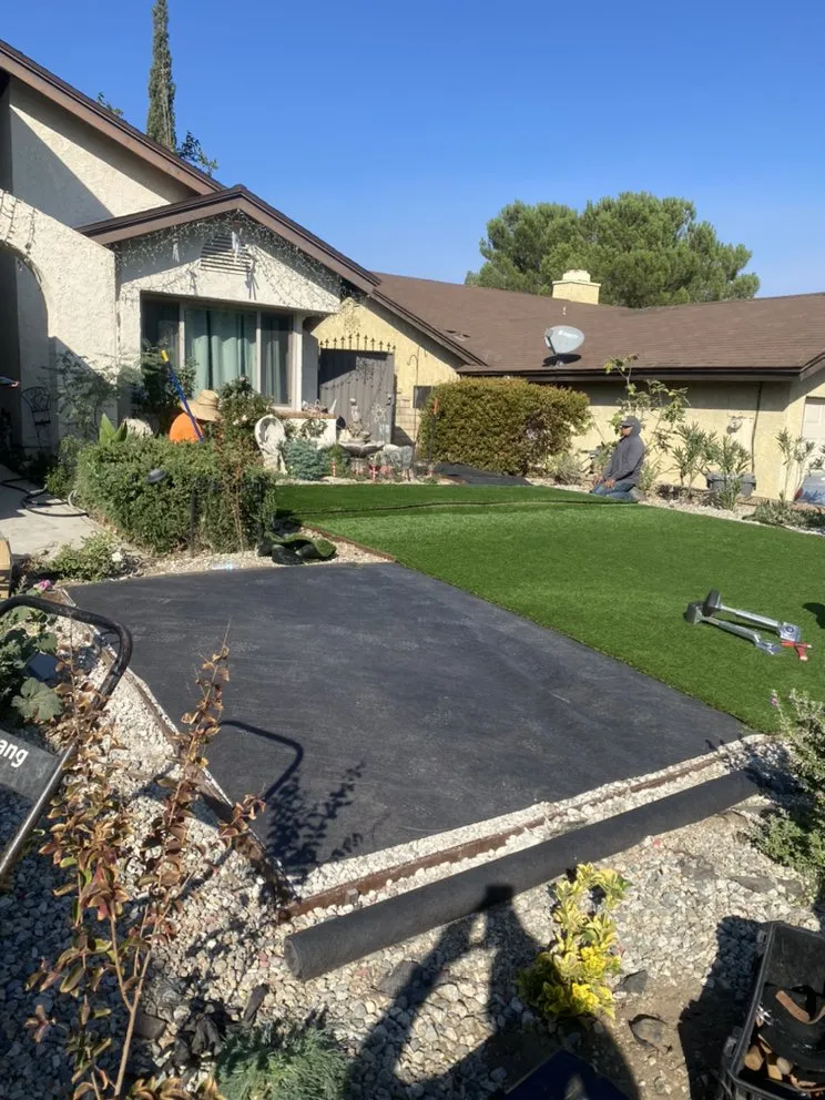 Custom landscape installation in Los Angeles, CA by Delta Home Remodeling