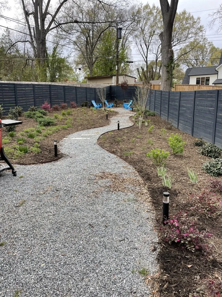 Custom garden landscaping for homes in Mint Hill, NC by Delta Landscape Services