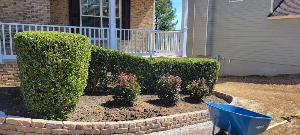 Professional garden landscaping for homes in Bethlehem, GA by DeltaScapes Landscape Group