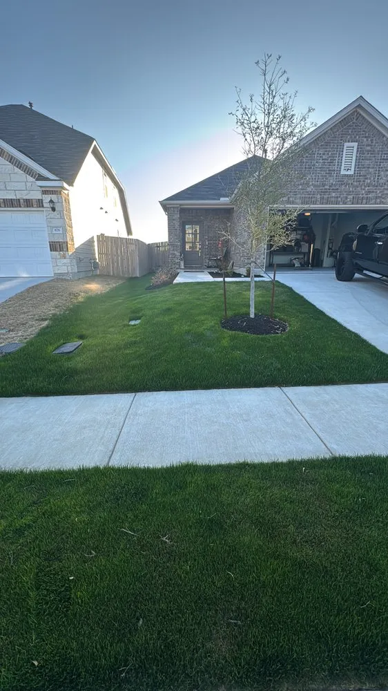 Affordable residential landscaping with custom design in Buda, TX by Deluxe Lawn Care Services