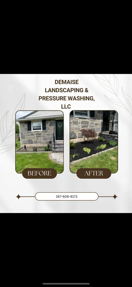 Affordable landscape design for year-round maintenance in Cinnaminson, NJ by DeMaise Landscaping and Pressure Washing