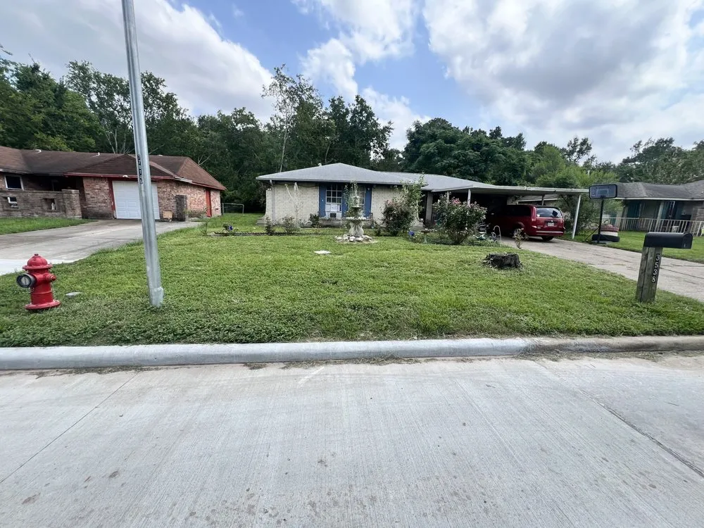 Local landscape installation in Humble, TX by Demicko Macon