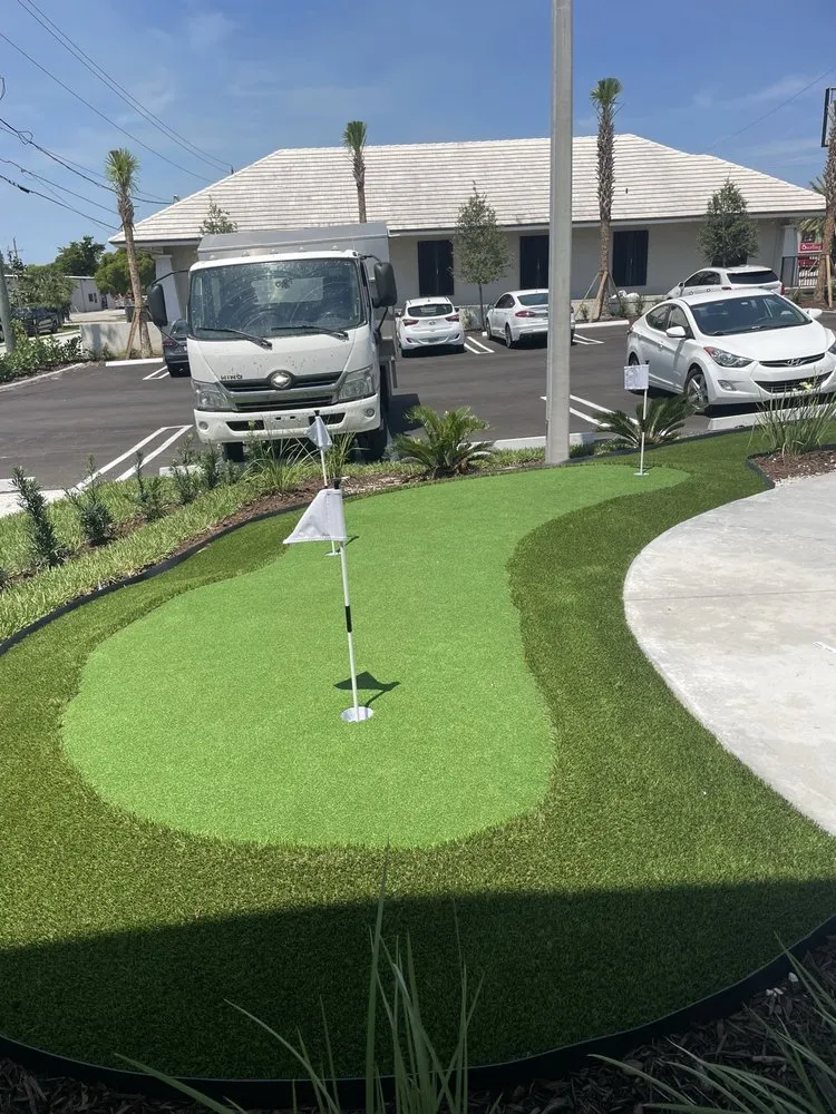 Custom landscape design near you in West Palm Beach, FL by Den & Will Synthetic Turf