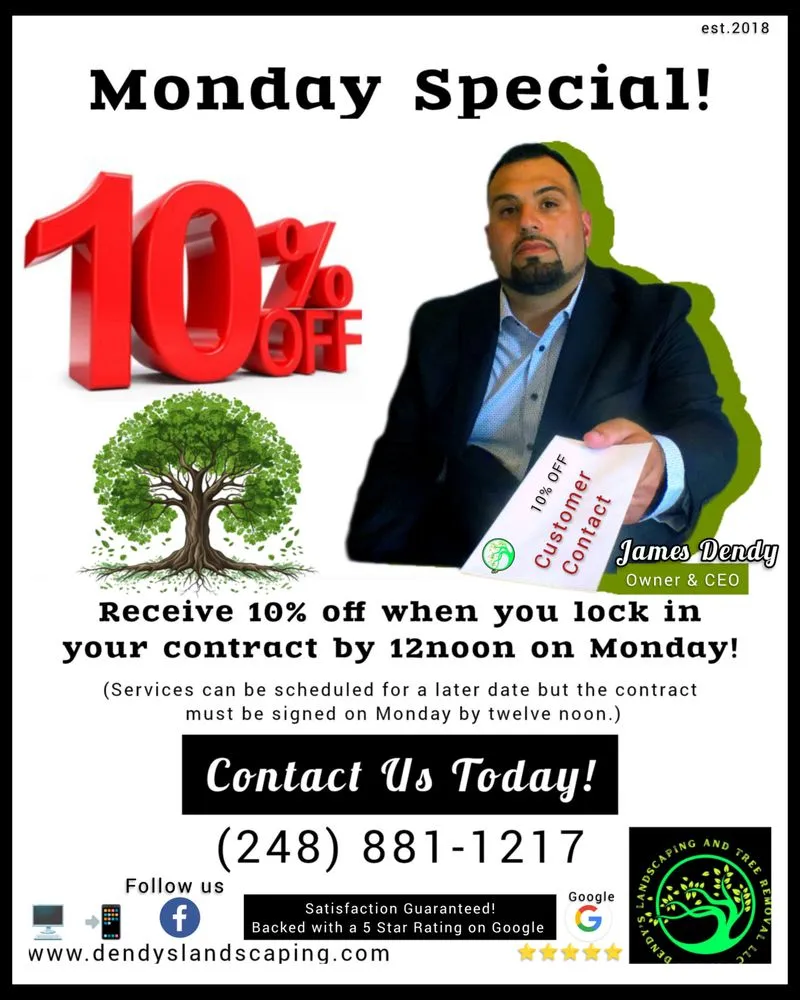 Local landscaping services near you across Davisburg, MI - Dendy’s Landscaping And Tree Removal