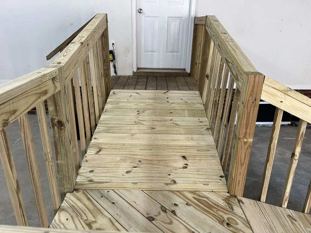 Professional yard cleanup service for homes in Sanford, NC by Denman Home Services