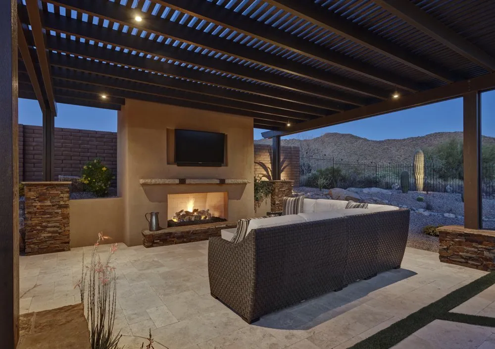 Professional lawn care service for residential properties in Tucson, AZ by Denomy Designs