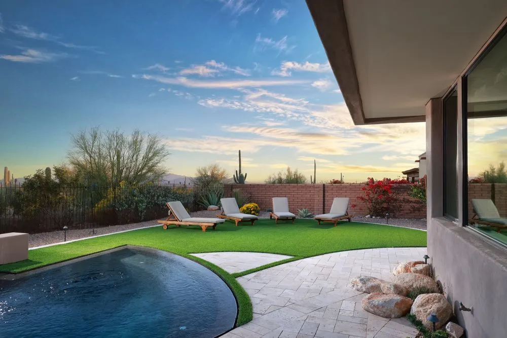 Expert yard maintenance with custom design in Tucson, AZ by Denomy Designs