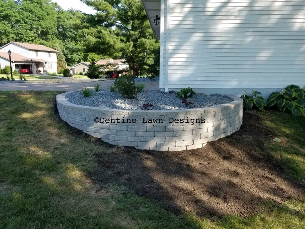 Local landscape installation in North Pekin, IL by Dentino Lawn Designs