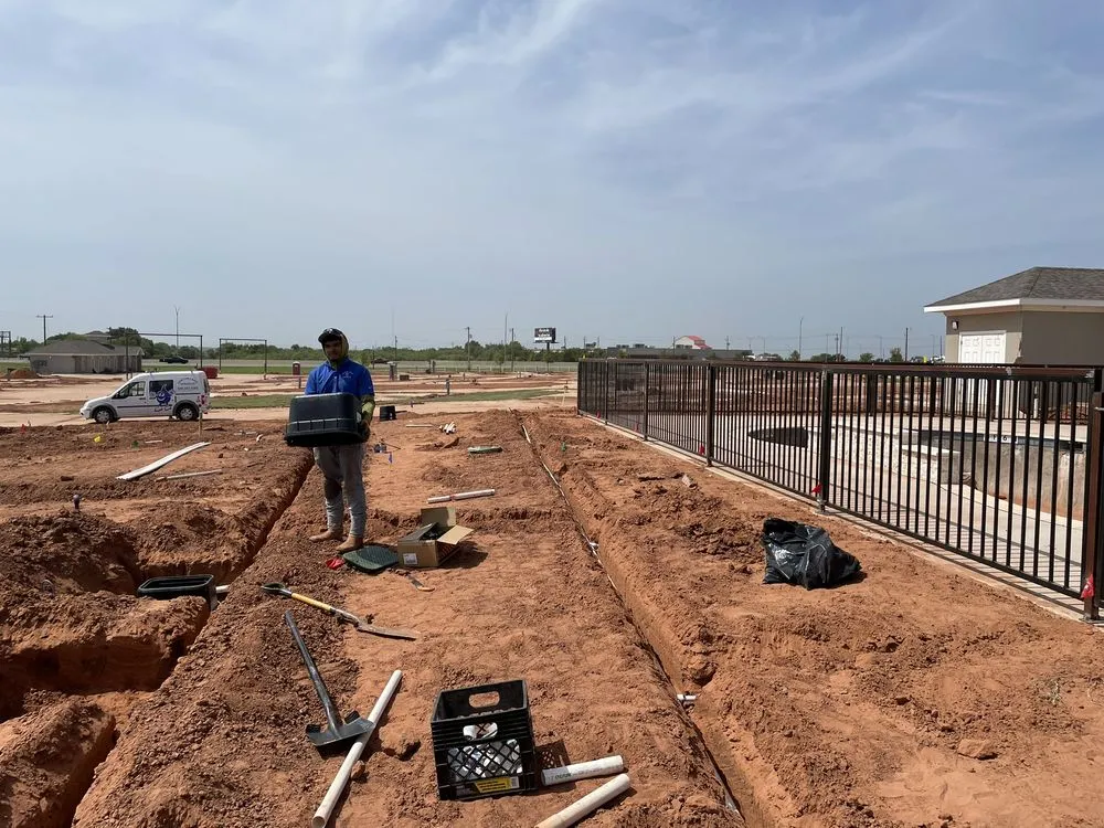 Custom landscape installation in Denton, TX - Denton Lawn Sprinkler