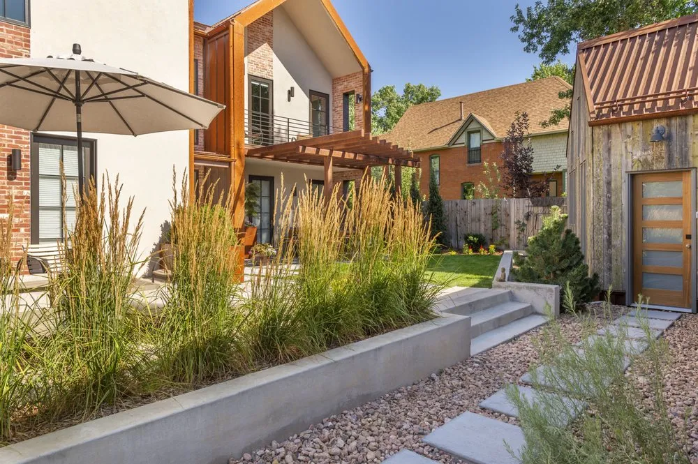 Top-rated lawn mowing service with custom design in Denver, CO by Denver Landscapes