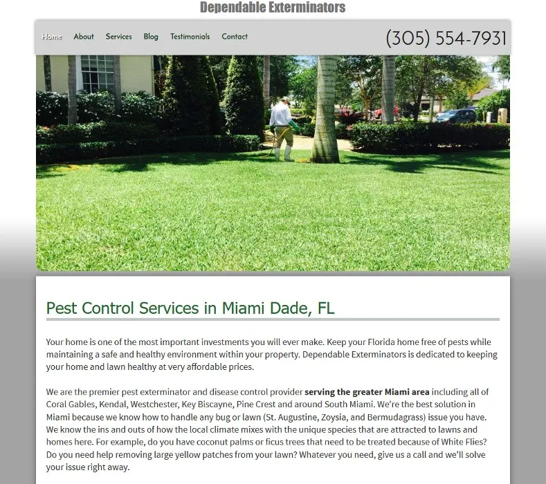 Top-rated residential landscaping experts serving Miami, FL - Dependable Exterminators