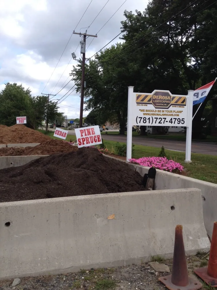 Custom landscape installation in Berkley, MA - Derosa Landscaping