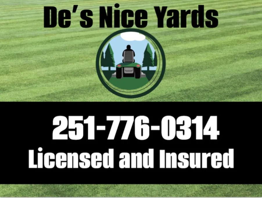 Affordable landscaping services in Semmes, AL by De’s Nice Yards