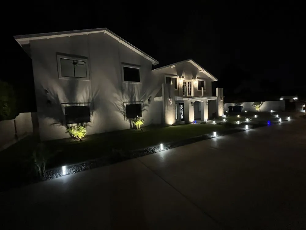 Custom landscape installation in Phoenix, AZ by Descendants Landscaping