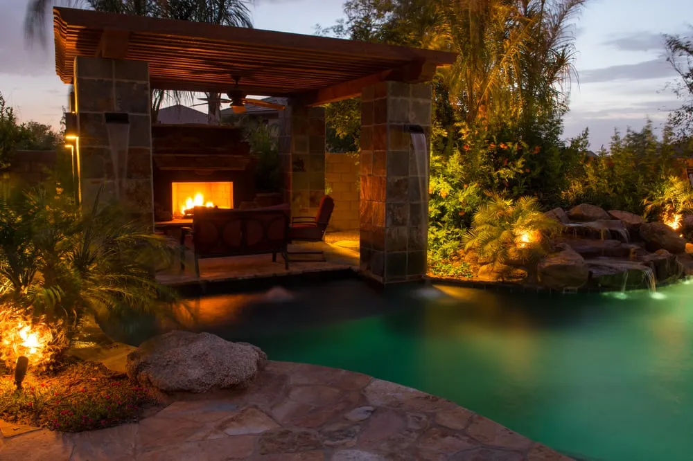 Custom yard cleanup service for outdoor upgrades in Tempe, AZ by Desert Designer Landscape & Development