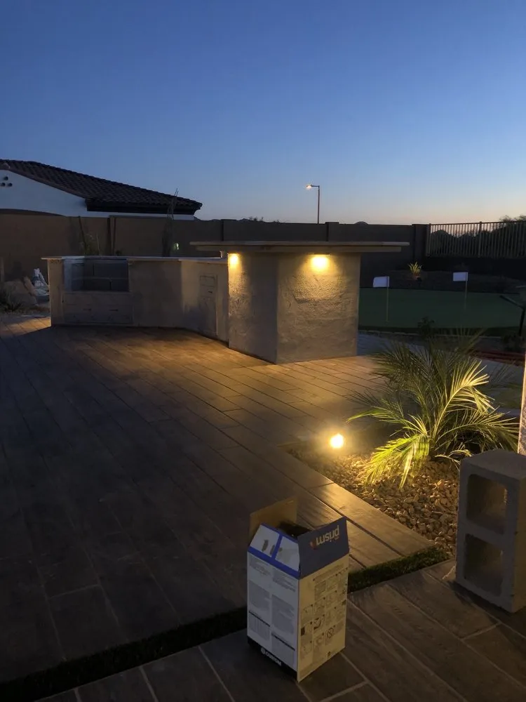 Custom yard cleanup service for outdoor upgrades in Tempe, AZ by Desert Designer Landscape & Development