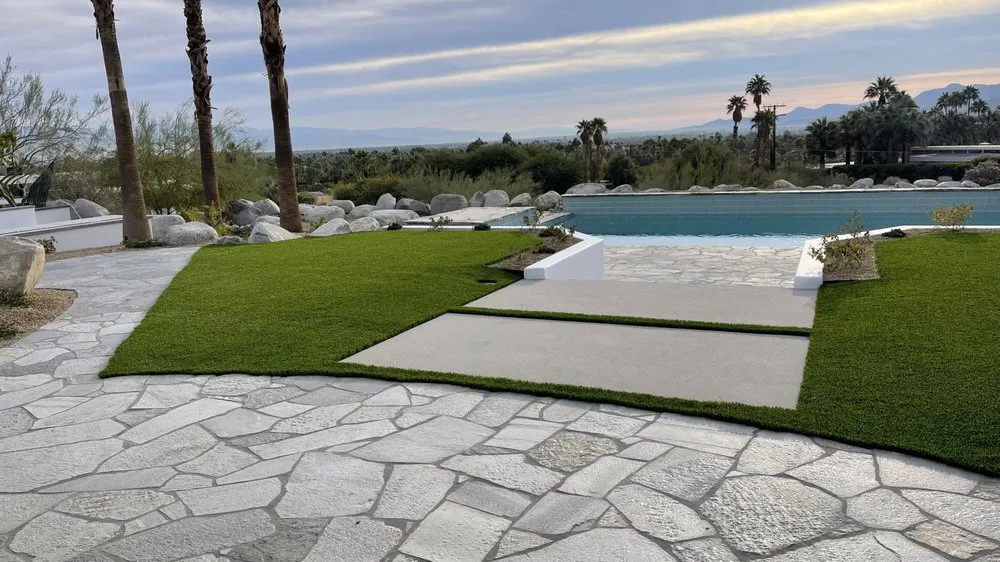 Local landscape installation in Desert Hot Springs, CA - Desert Gold Landscape