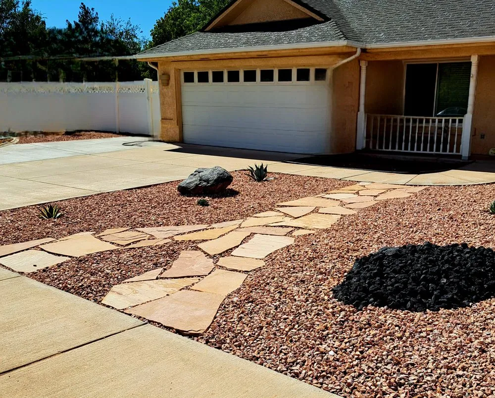 Custom outdoor landscaping in St. George, UT by Desert Lawn Solutions
