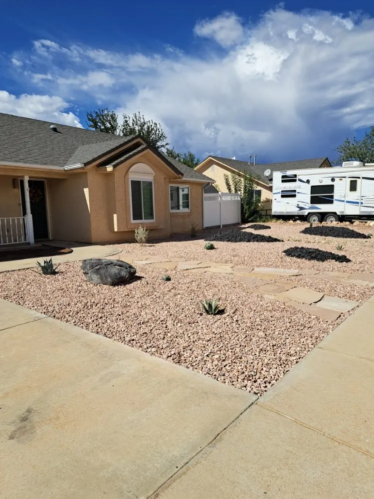 Custom lawn mowing service in St. George, UT by Desert Lawn Solutions