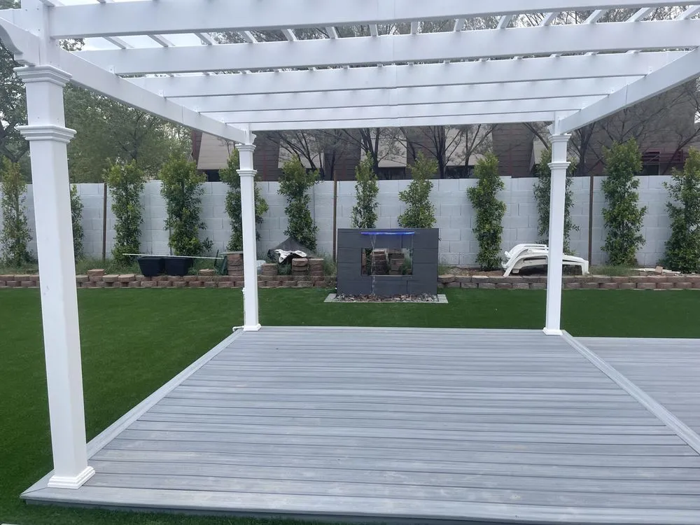 Professional landscape design with custom design in Goodyear, AZ by Desert Oasis Hardscape