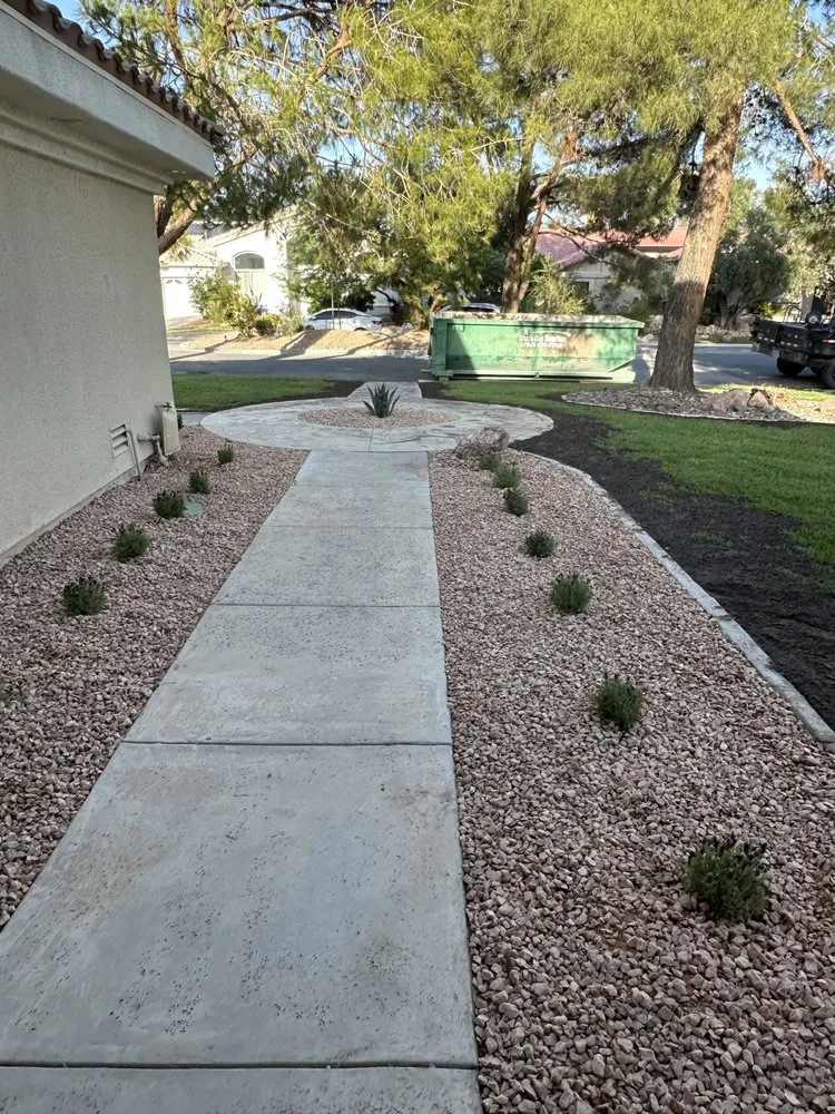 Affordable lawn mowing service with custom design across Las Vegas, NV - Desert Oasis Landscaping