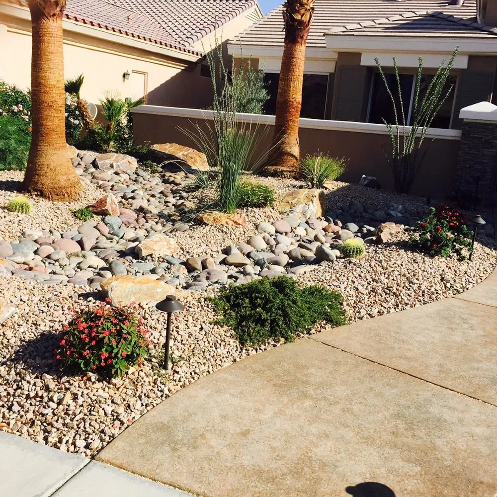 Custom yard cleanup service for residential properties in Indio, CA by Desert Paradise All Outdoor Contractor Services