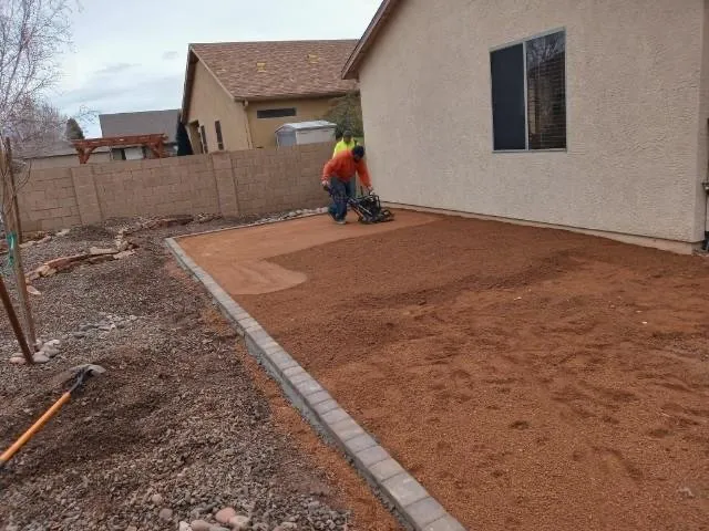 Custom garden landscaping for residential properties in Prescott Valley, AZ by Desert Pines Landscaping