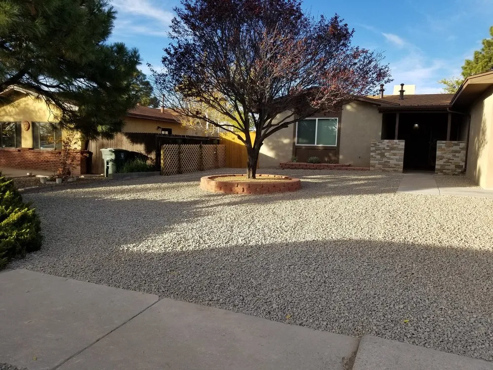 Custom landscape installation for residential properties across Santa Fe, NM - Desert Rose Landscape & Maintenance