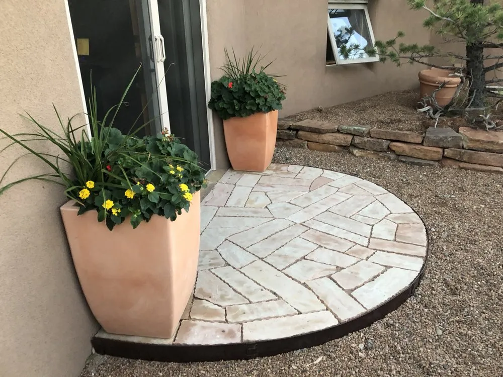 Expert garden landscaping in Santa Fe, NM by Desert Rose Landscape & Maintenance