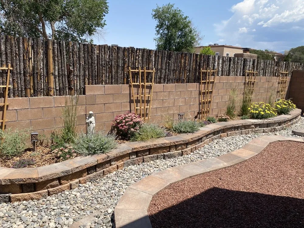 Expert residential landscaping with custom design in Santa Fe, NM by Desert Rose Landscape & Maintenance