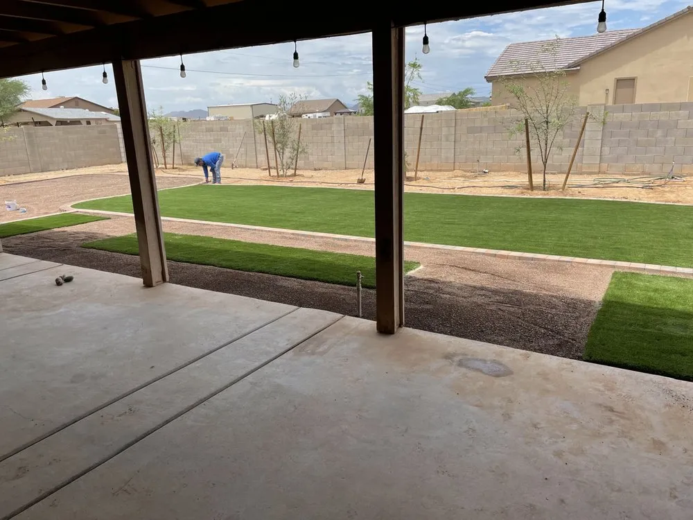 Reliable garden landscaping with custom design in Glendale, AZ by Desert Rose Landscaping