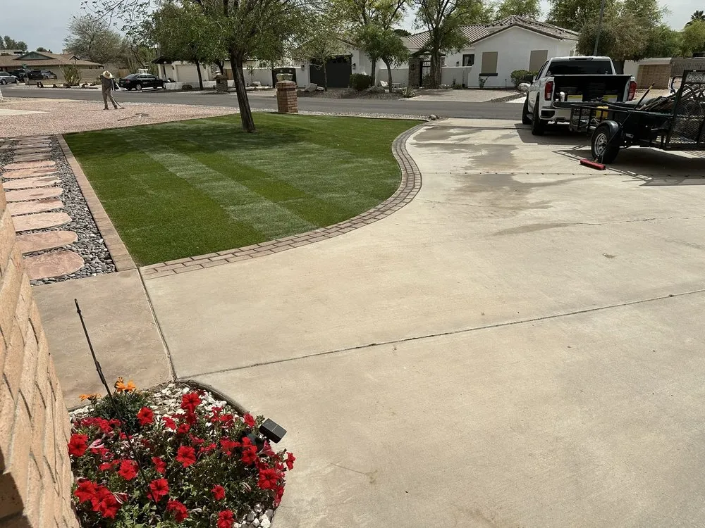 Local landscape installation for homes in Glendale, AZ by Desert Rose Landscaping
