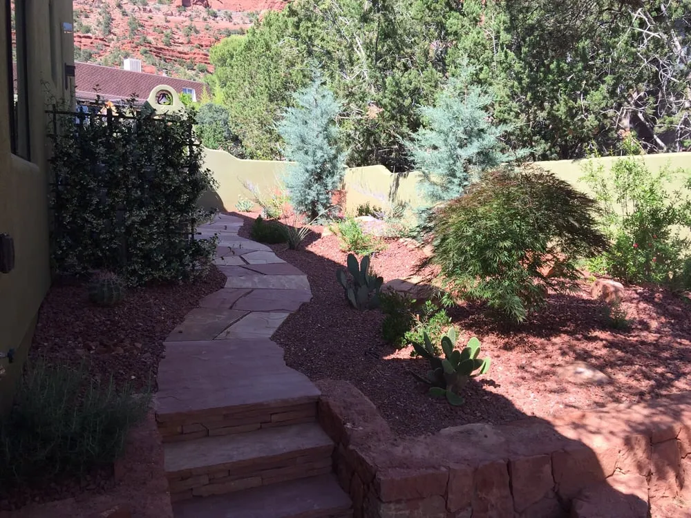 Professional yard maintenance in Sedona, AZ by Desert Scape