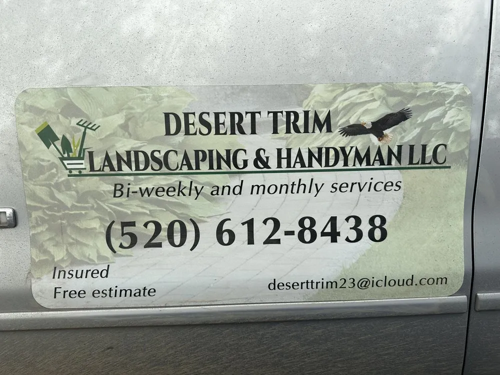Reliable residential landscaping in Tucson, AZ by Desert Trim landscaping Handyman