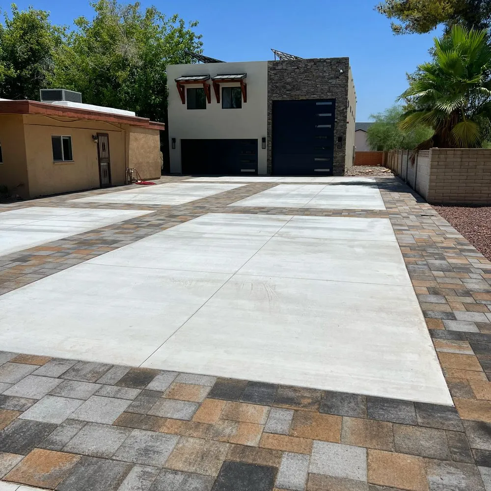 Custom outdoor landscaping in Goodyear, AZ by Desert Turf