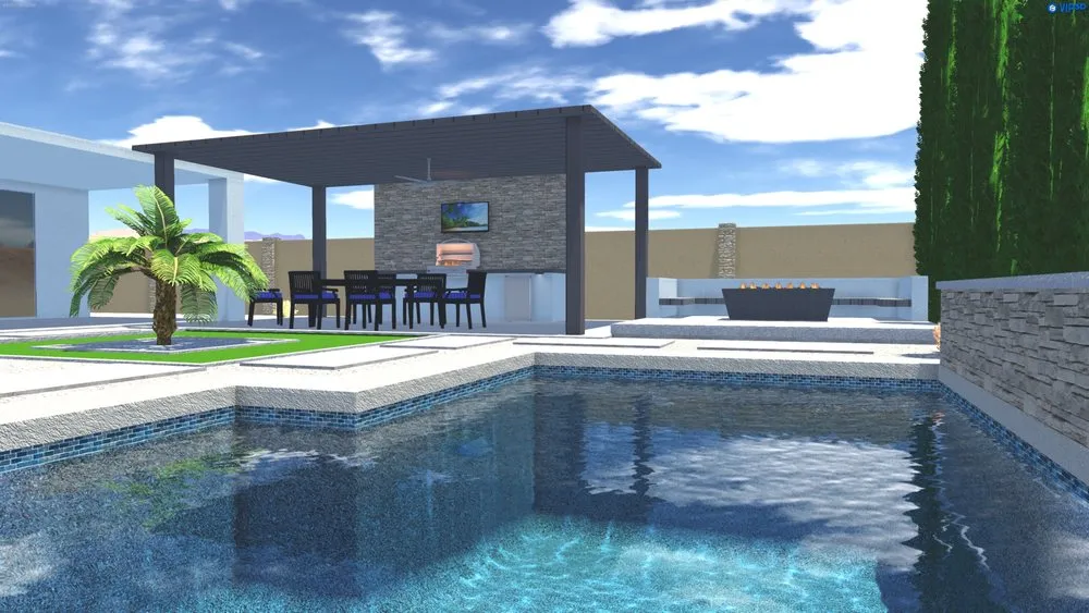 Custom garden landscaping near you in Goodyear, AZ by Desert Turf