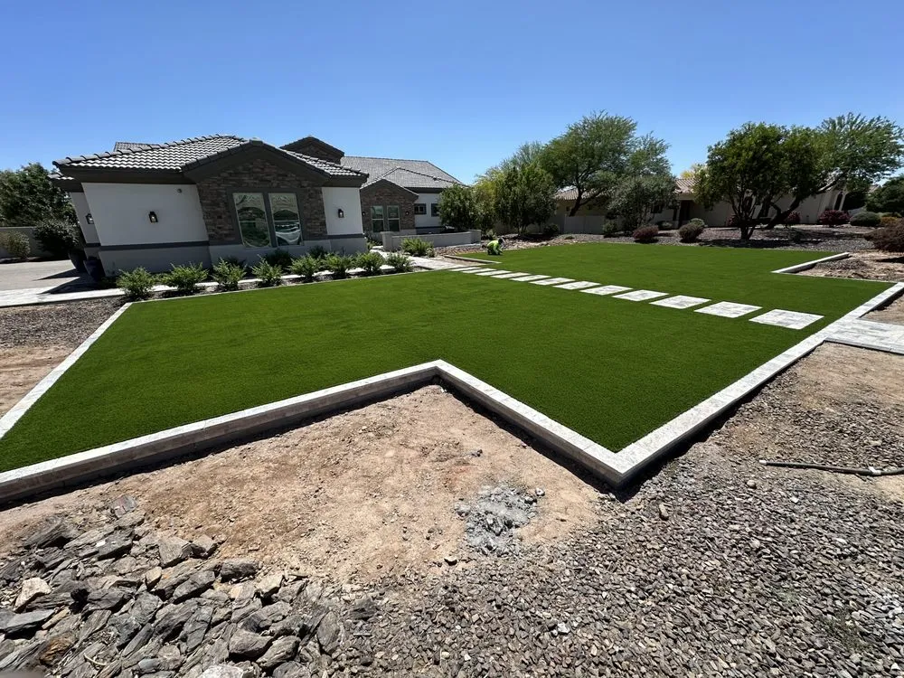 Expert yard maintenance for residential properties in Goodyear, AZ by Desert Turf