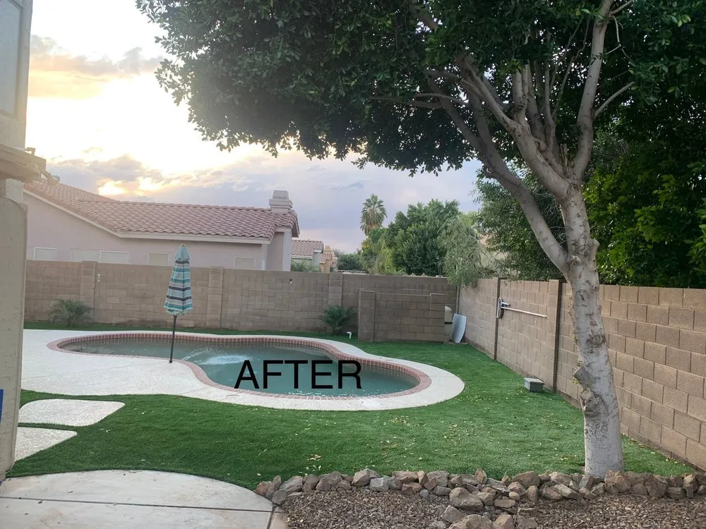 Affordable yard cleanup service in Goodyear, AZ by Desert Valley Irrigation