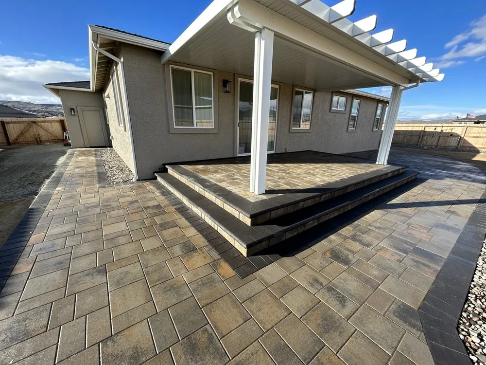 Custom yard maintenance with custom design in Spanish Springs, NV by Desert Valley Landscapes