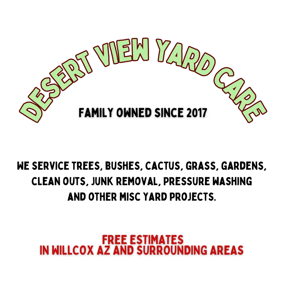 Reliable yard cleanup service for residential properties in Willcox, AZ by Desert View Yard Care
