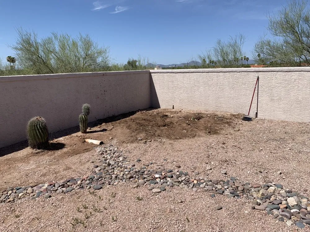 Affordable lawn mowing service for homes in Tucson, AZ by Desert Wood Landscaping