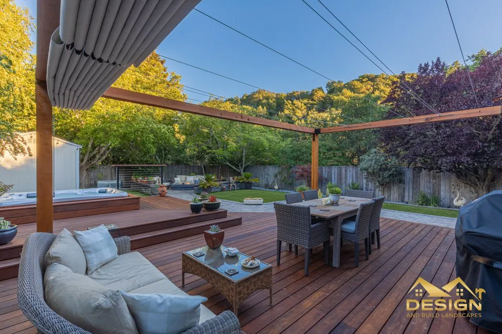 Custom lawn care service with custom design in Menlo Park, CA by Design & Build Landscapes