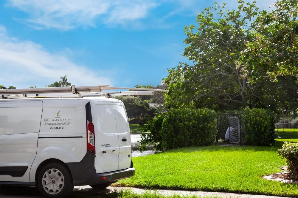 Custom landscape installation for homes in Davie, FL by Design & Cut Landscape Services
