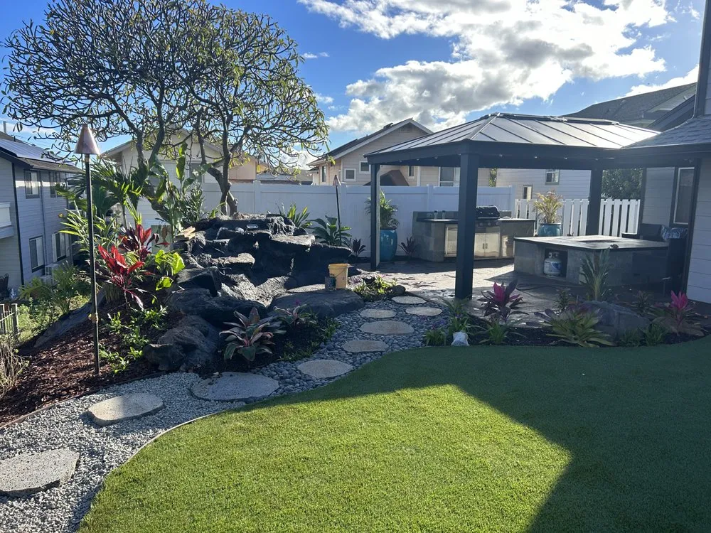 Local outdoor landscaping for residential properties across Kapolei, HI - Design Build Landscape