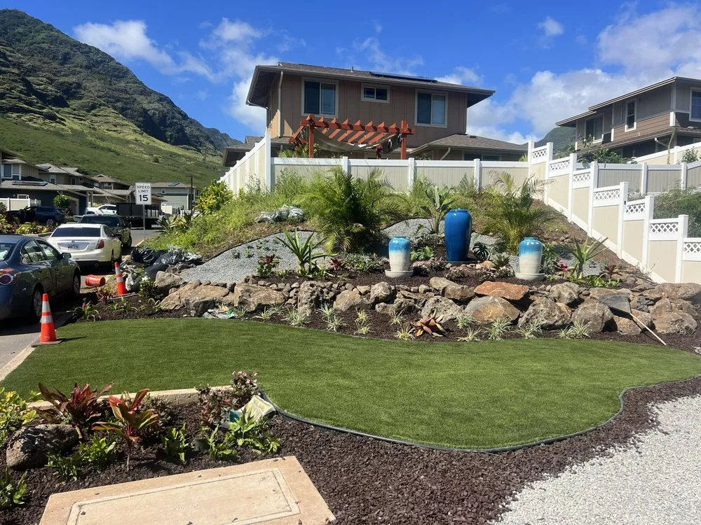Custom lawn mowing service in Kapolei, HI by Design Build Landscape