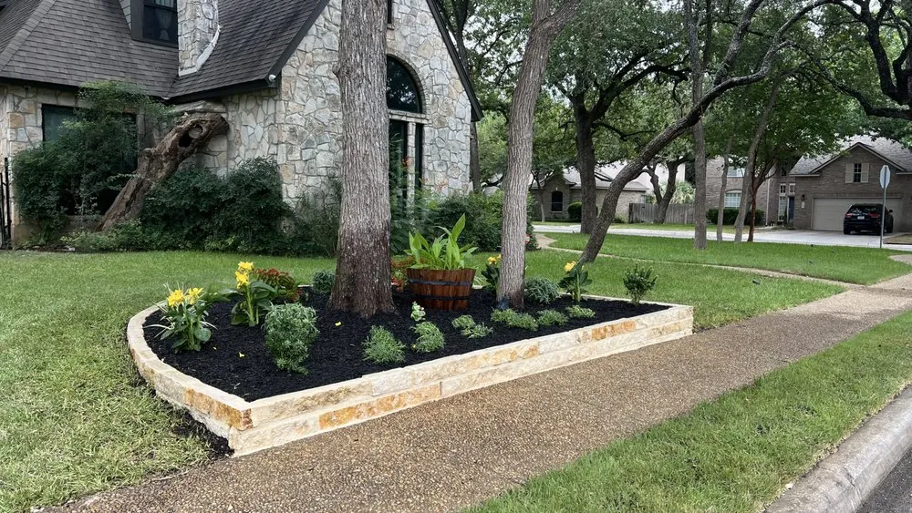 Custom landscape installation in San Antonio, TX by Design Scapes