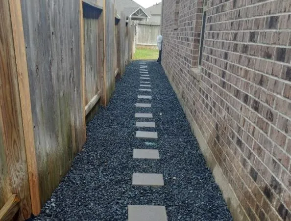 Custom outdoor landscaping for outdoor upgrades in Houston, TX by Design Yard Services